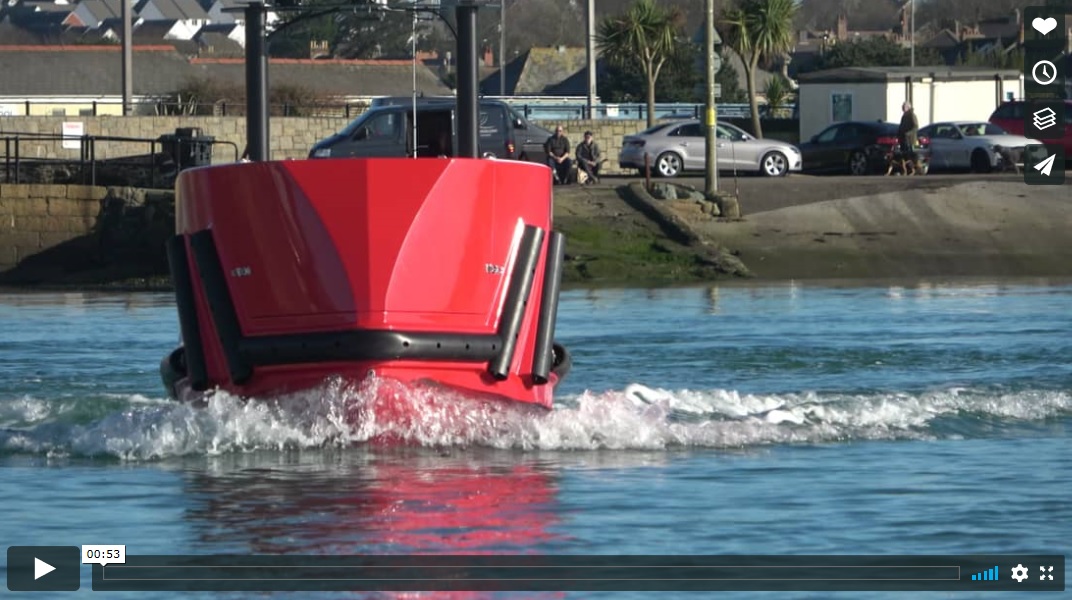 USS Accession USV testing communication systems for monitoring vessel diagnostics and sensors and payload equipment operation